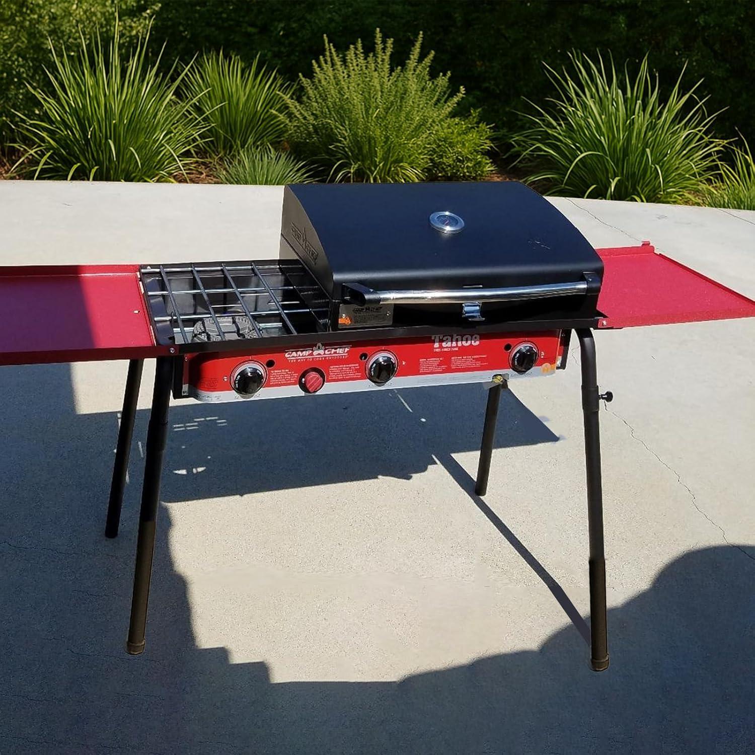 Juego de Estantes Laterales Plegables BBQ Future para Estufas de 3 Quemadores