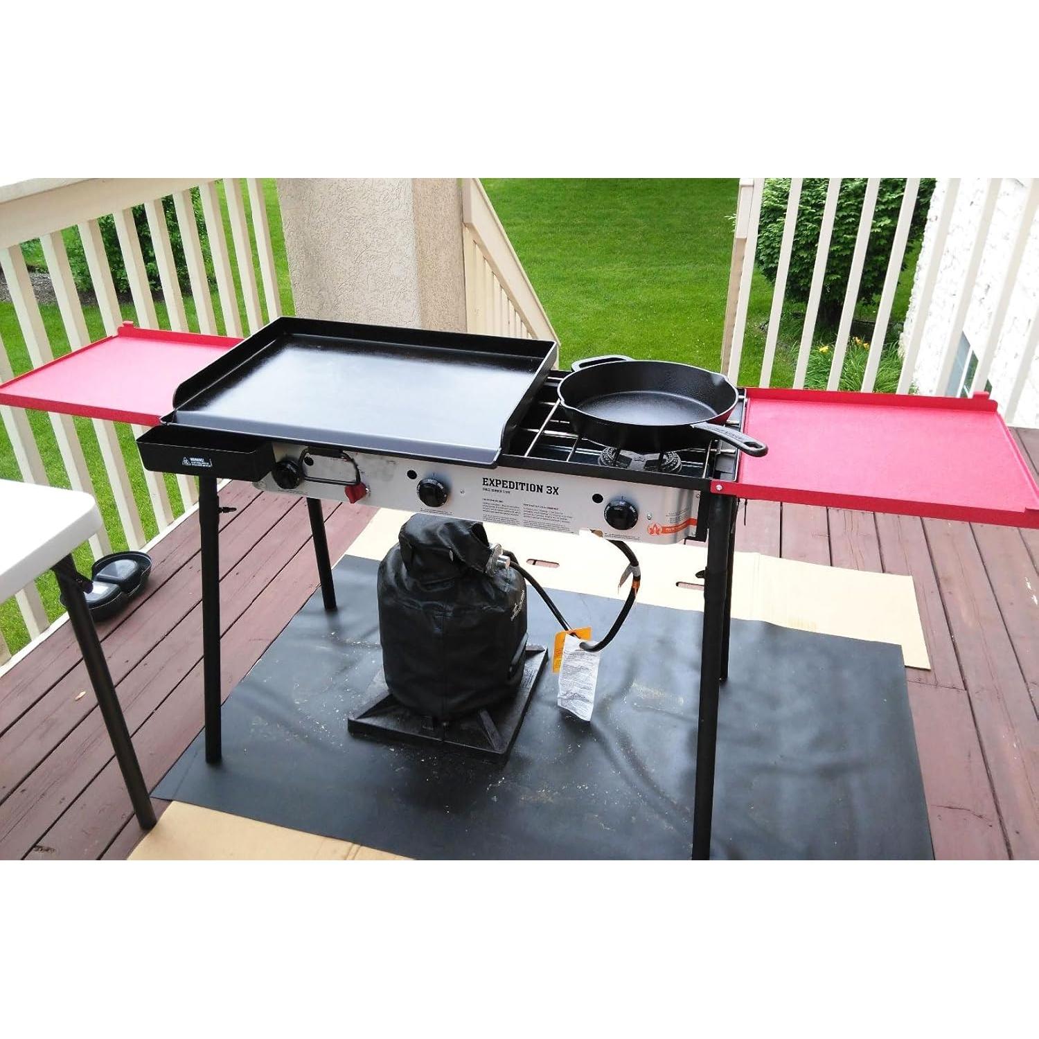 Juego de Estantes Laterales Plegables BBQ Future para Estufas de 3 Quemadores