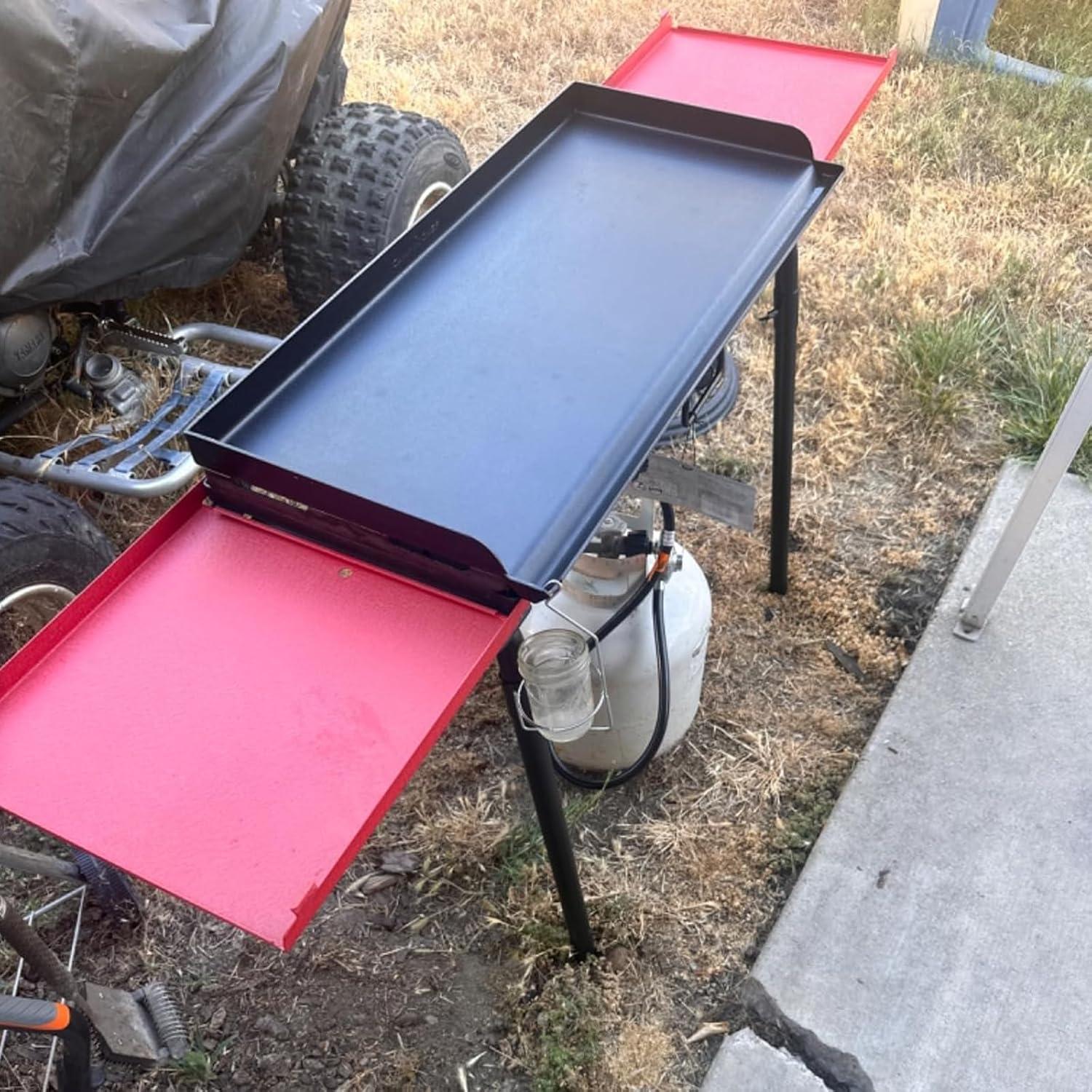 Juego de Estantes Laterales Plegables BBQ Future para Estufas de 3 Quemadores