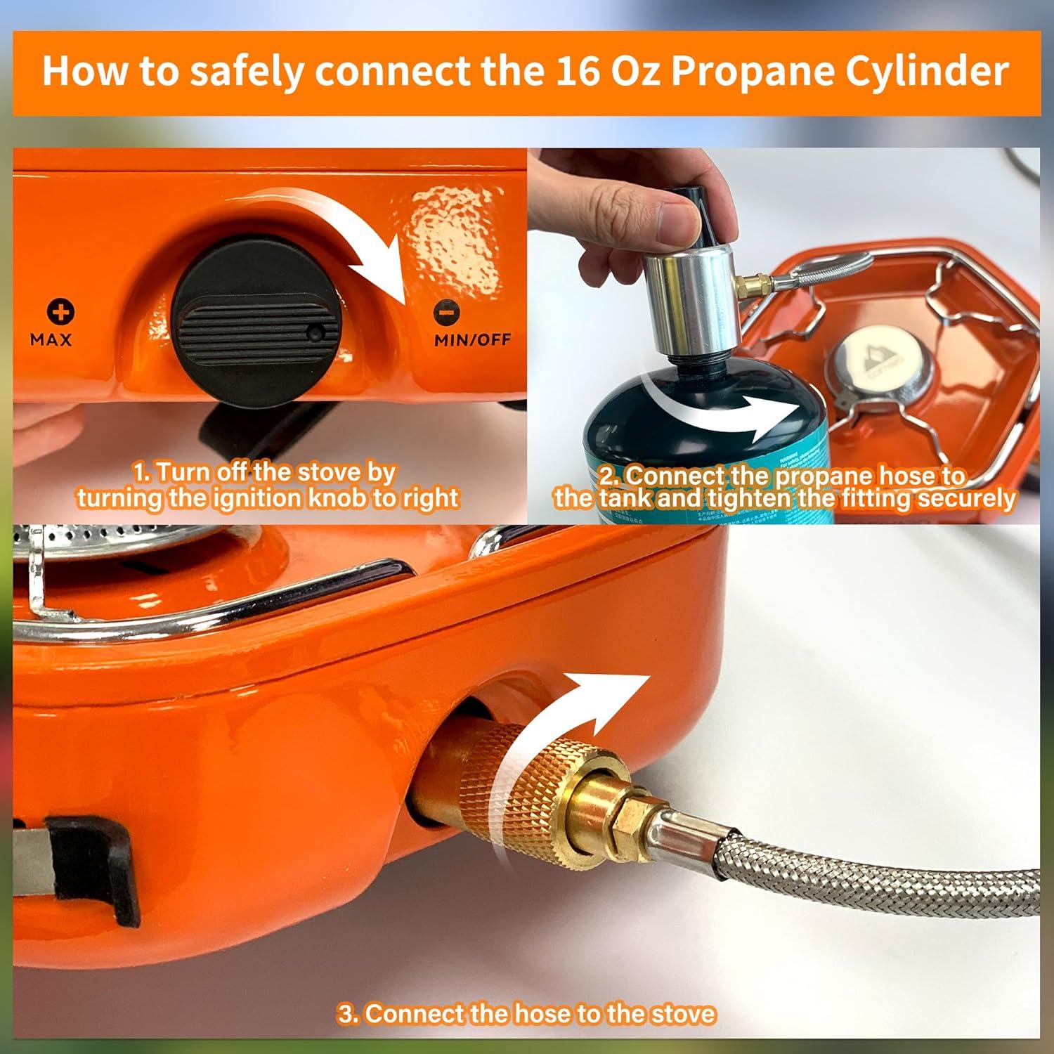 Estufa de Camping Cofiyard 1 Quemador Portátil 2.53 kW