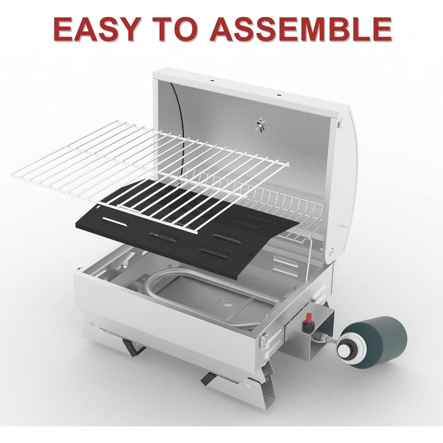 Parrilla Portátil de Gas Royal Gourmet GT1001, Acero Inoxidable