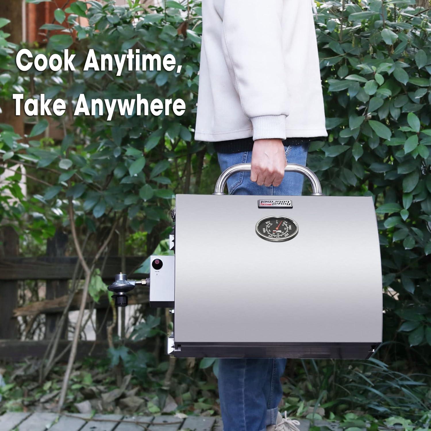 Parrilla Portátil de Gas Royal Gourmet GT1001, Acero Inoxidable