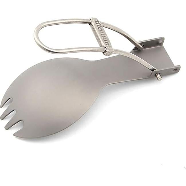 Cuchara Tenedor Plegable Titanio TOAKS 165mm con Bolsa