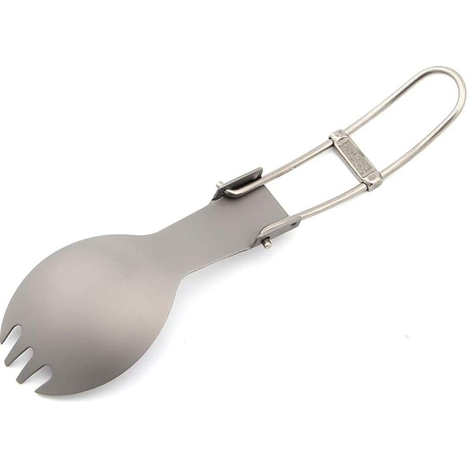 Cuchara Tenedor Plegable Titanio TOAKS 165mm con Bolsa