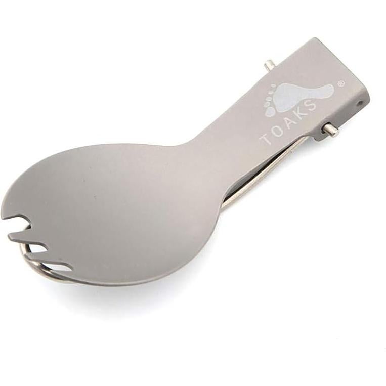 Cuchara Tenedor Plegable Titanio TOAKS 165mm con Bolsa