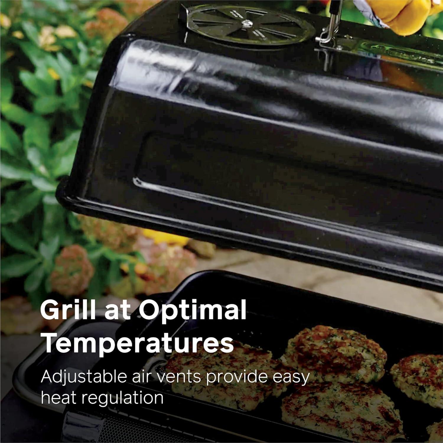 Enamel Coated Grill Cover Lid for FirePit, Works with Charcoal and Firewood Cooking