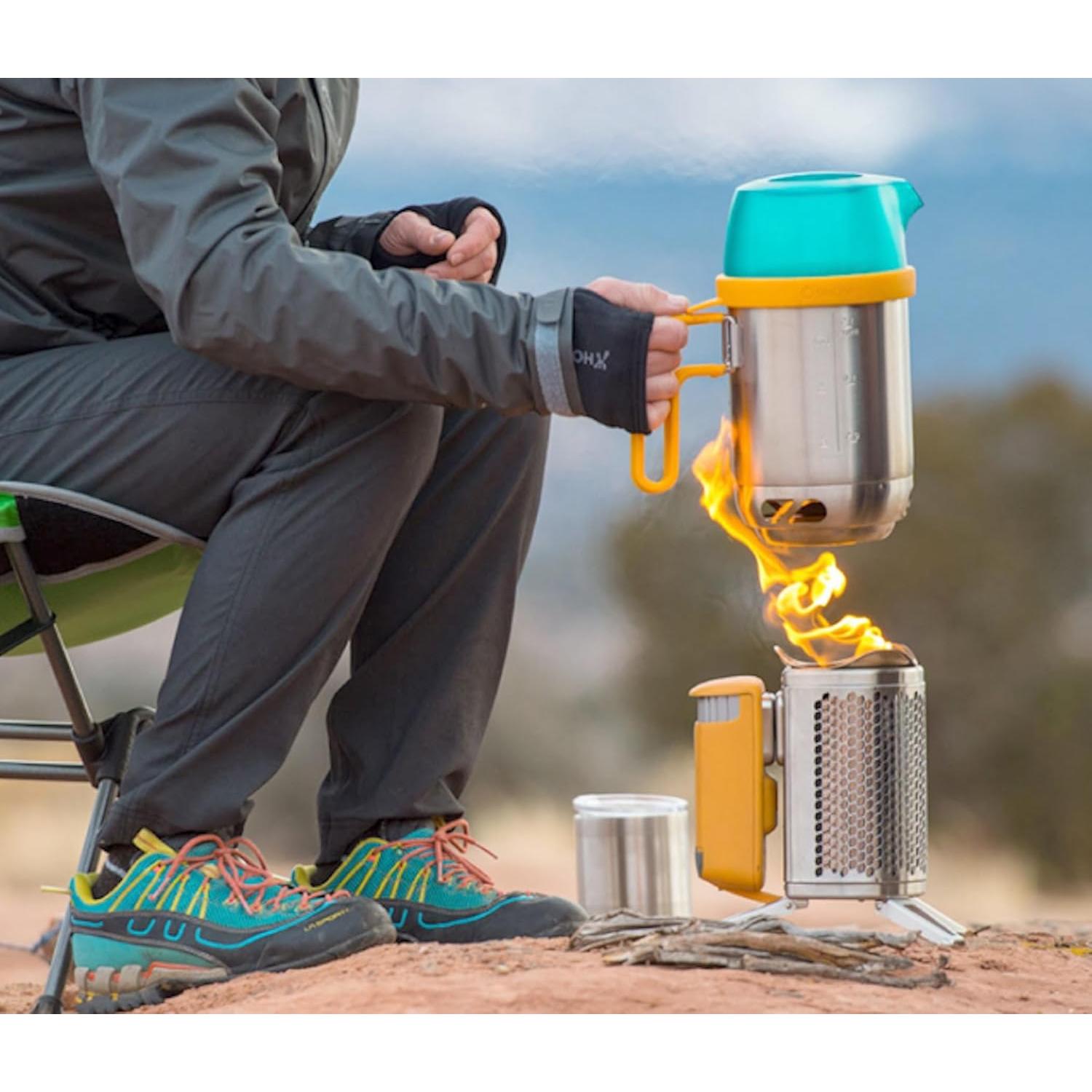 Olla Hervidora y Prensa de Café BioLite 1.5L Acero Inoxidable