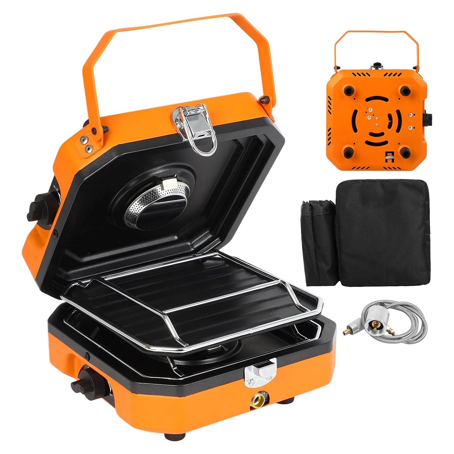 Estufa de Camping Portátil FAHKNS 2 Quemadores 16000 BTU