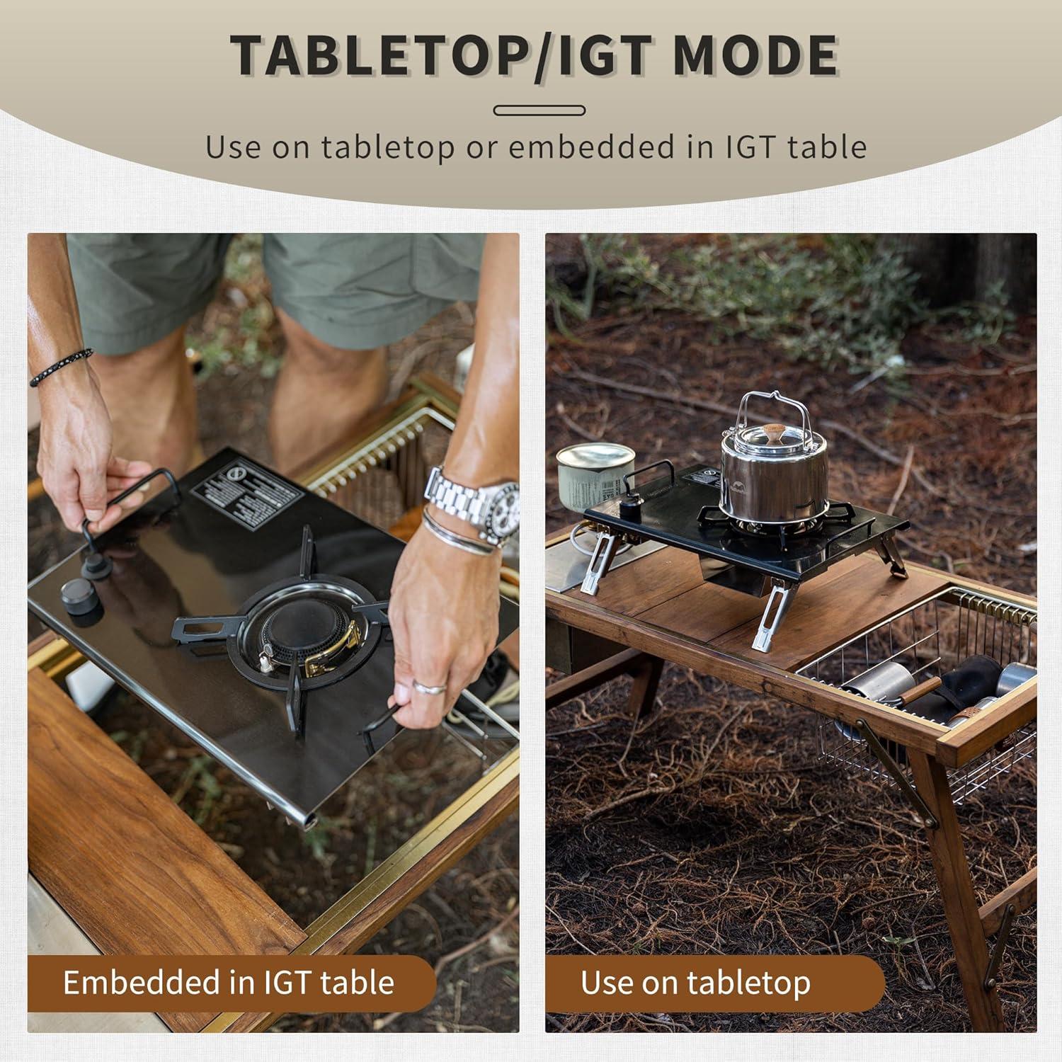 Estufa de Gas Camping Naturehike IGT Plegable 4000W