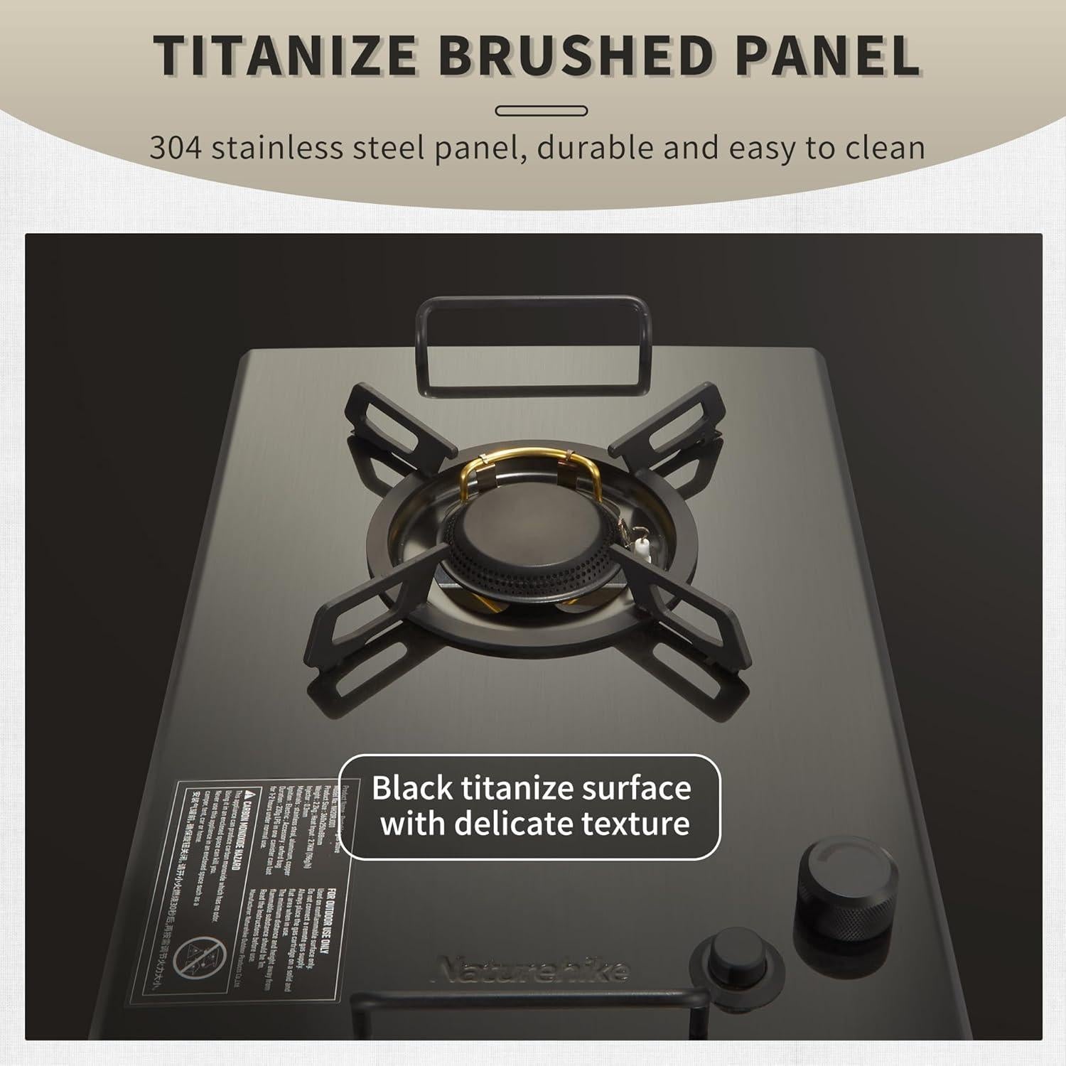 Estufa de Gas Camping Naturehike IGT Plegable 4000W