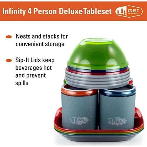 Juego de Mesa Anidada Deluxe GSI Outdoors para 4 Personas