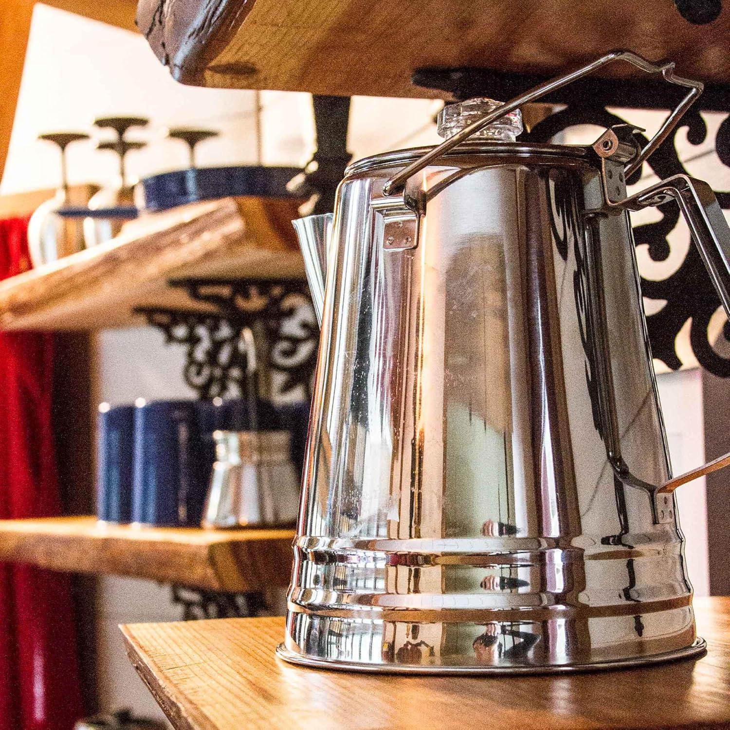 Percolador de Café GSI Outdoors 8 Tazas Acero Inoxidable