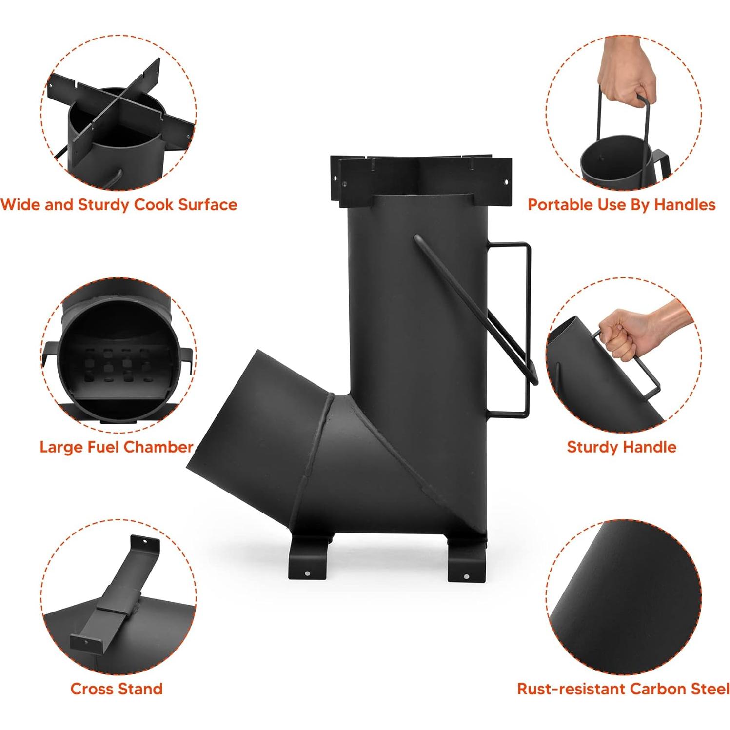 Horno de Cohete Portátil Stanbroil para Cocinar al Aire Libre