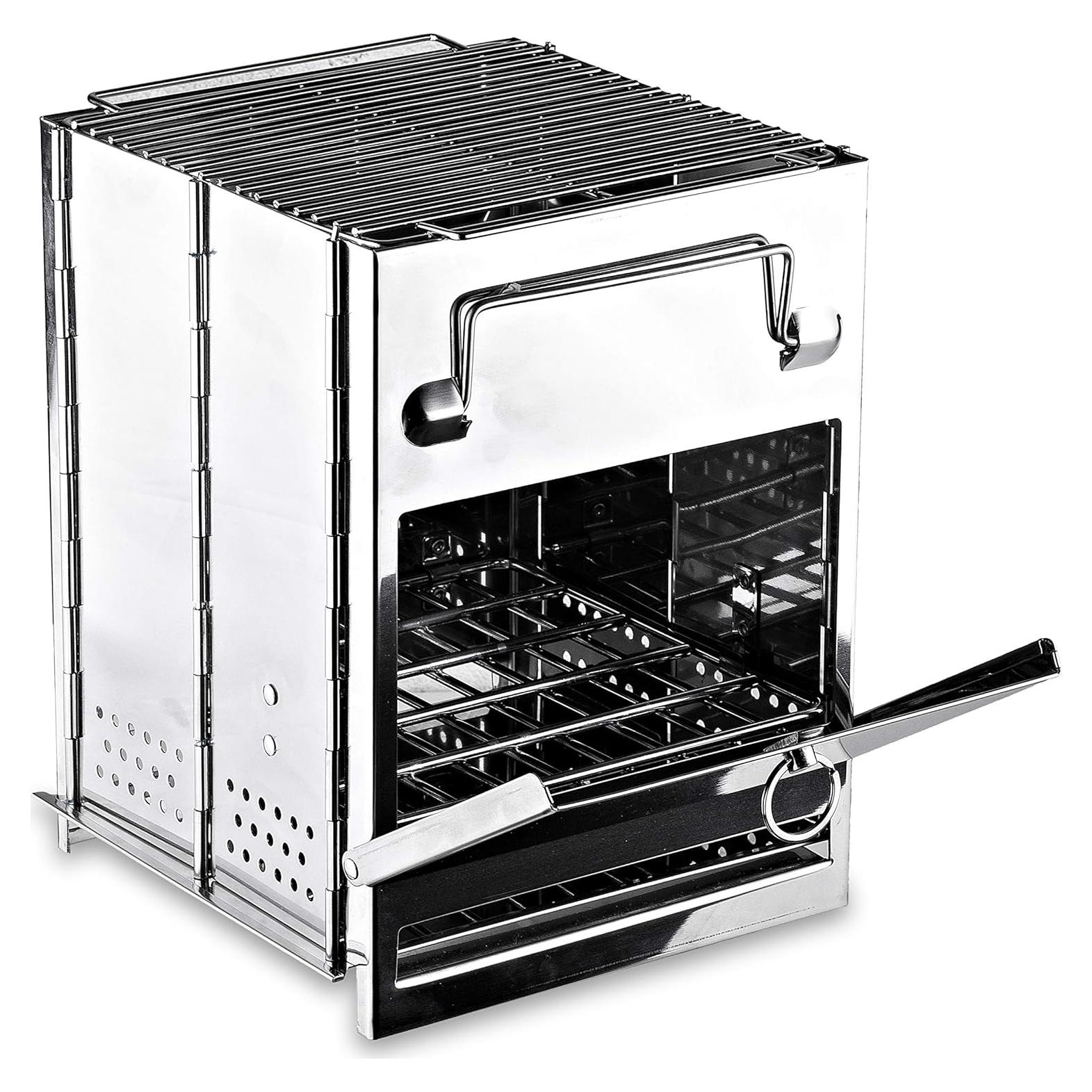 Estufa de Camping Plegable Zento Deals Acero Inoxidable 2.49kg