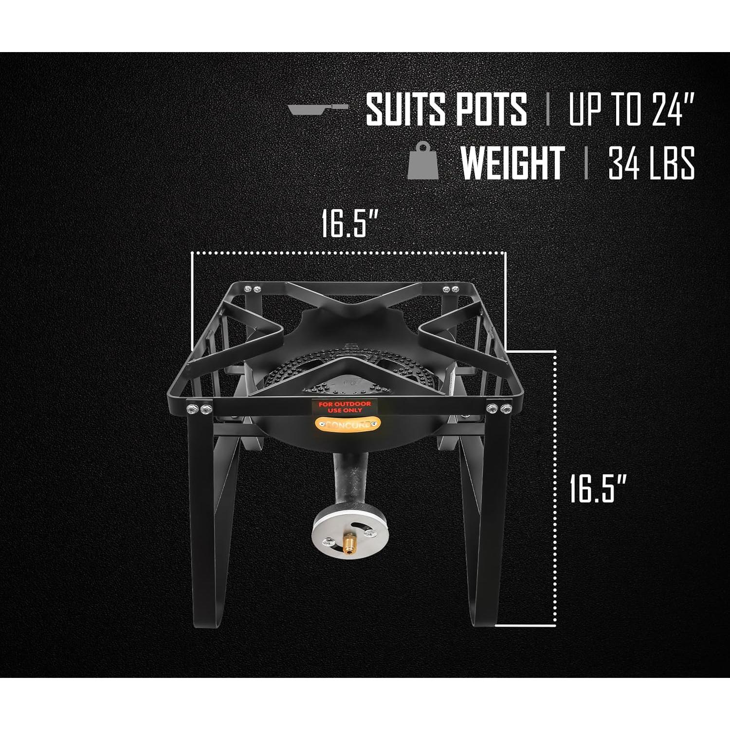 Estufa Portátil Concord Banjo de Propano 200,000 BTU 16.5"