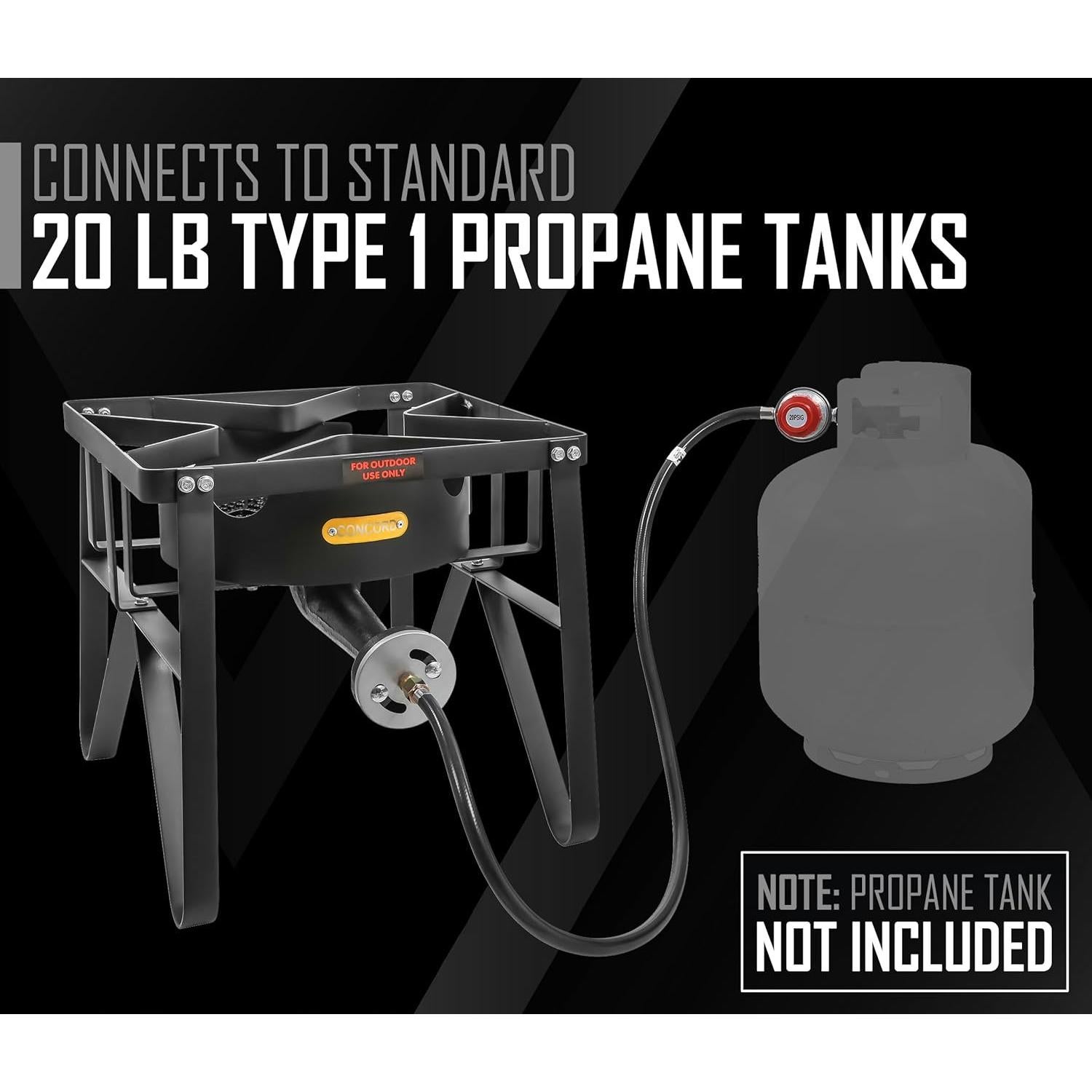 Estufa Portátil Concord Banjo de Propano 200,000 BTU 16.5"