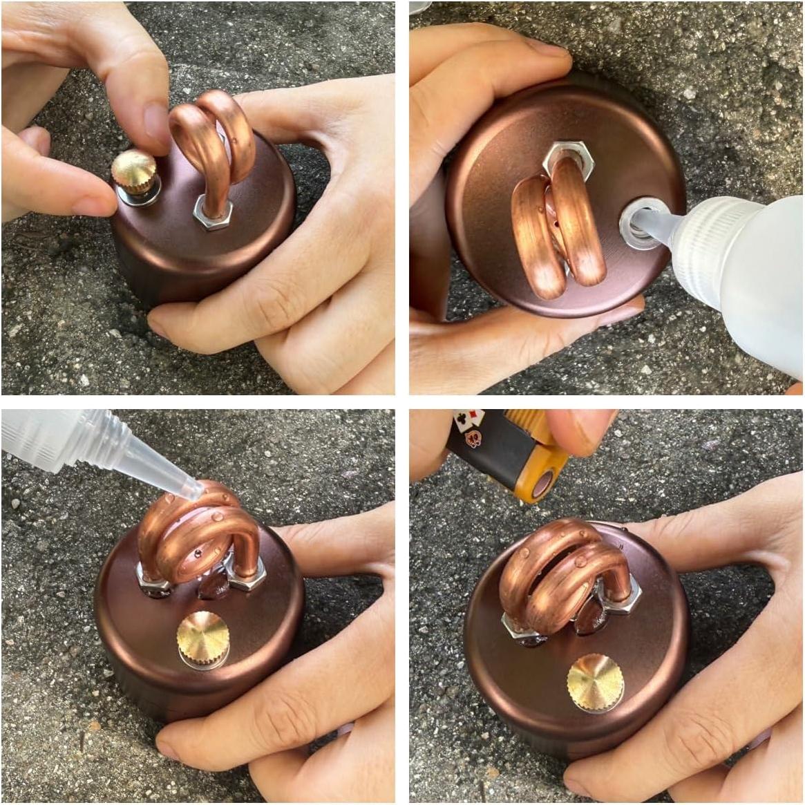 Mini Estufa de Alcohol Gexdes KL-204, 90.7 g, Compacta y Segura