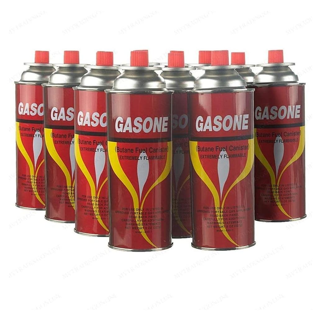 Juego de 8 Latas de Combustible Butano GasOne 3.18kg