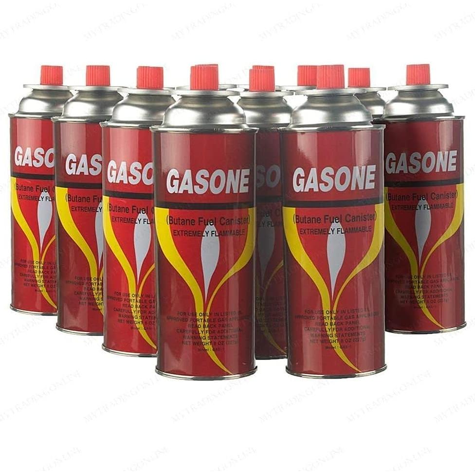 Juego de 8 Latas de Combustible Butano GasOne 3.18kg