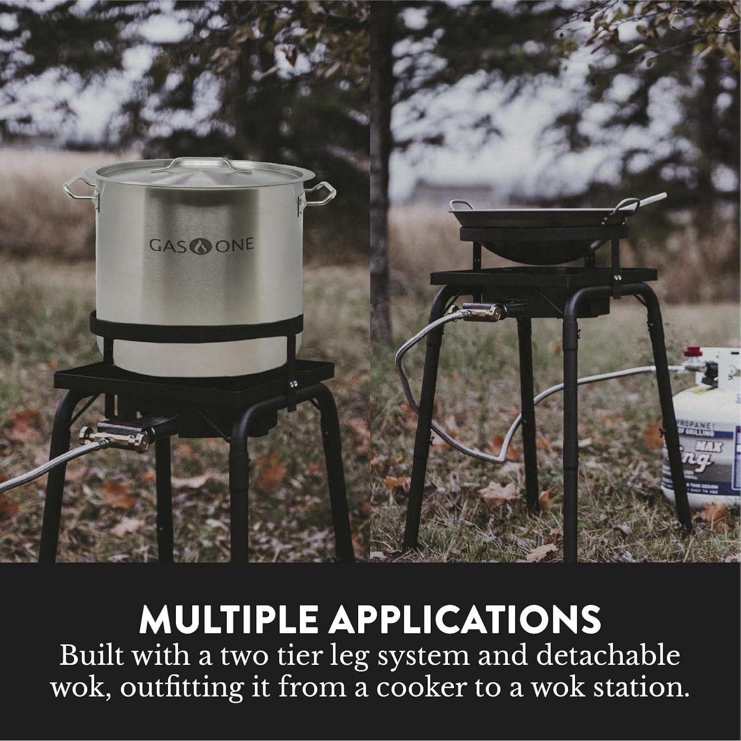 Cocinador de Wok GasOne B-4300-1 a Propano para Exterior