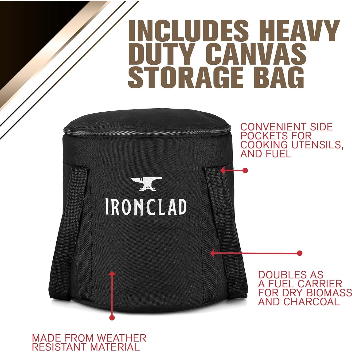 Estufa Cohete Ironclad Supply - Portátil de Madera para Camping