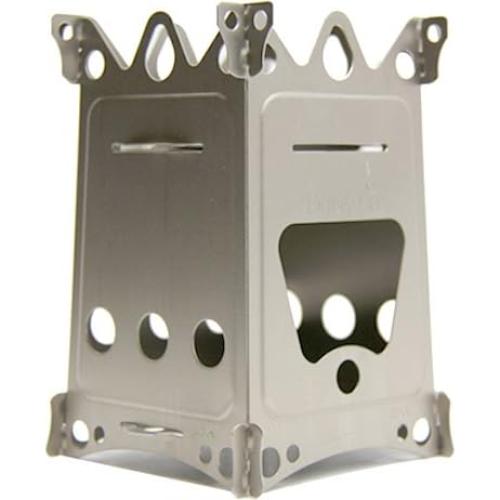 Estufa de Camping Emberlit FireAnt - Acero Inoxidable, Ligera, Multi-combustible