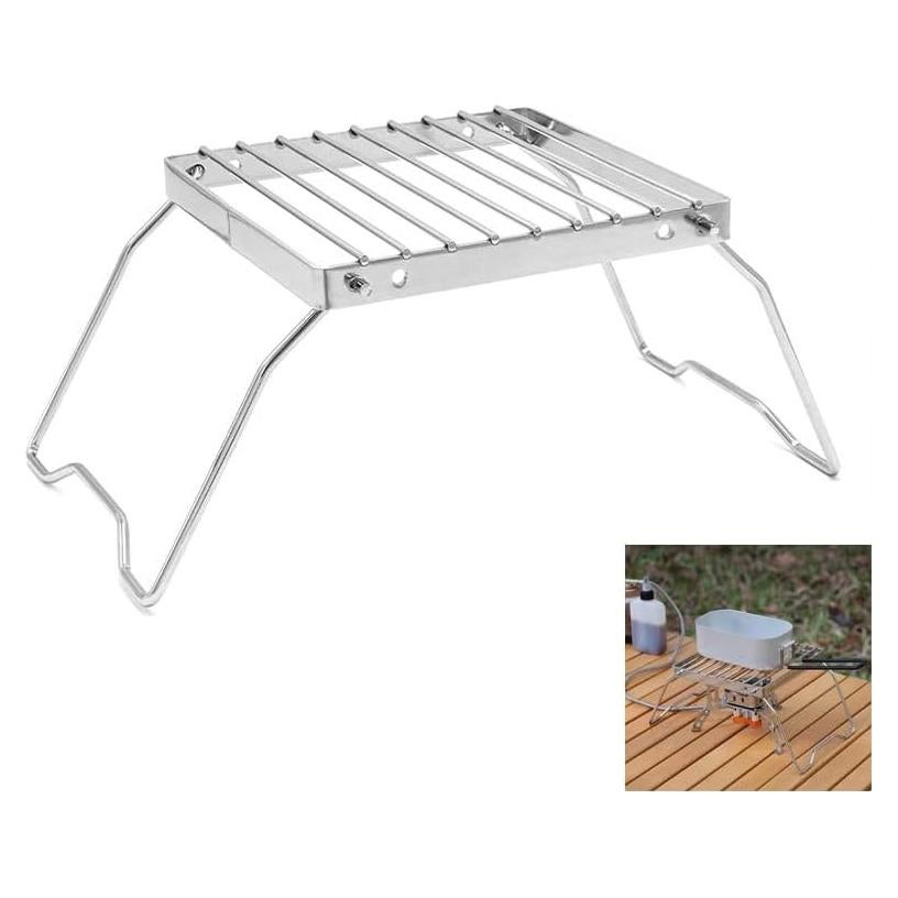 Soporte de Estufa Plegable SquEqu Acero Inoxidable 16x11.5cm