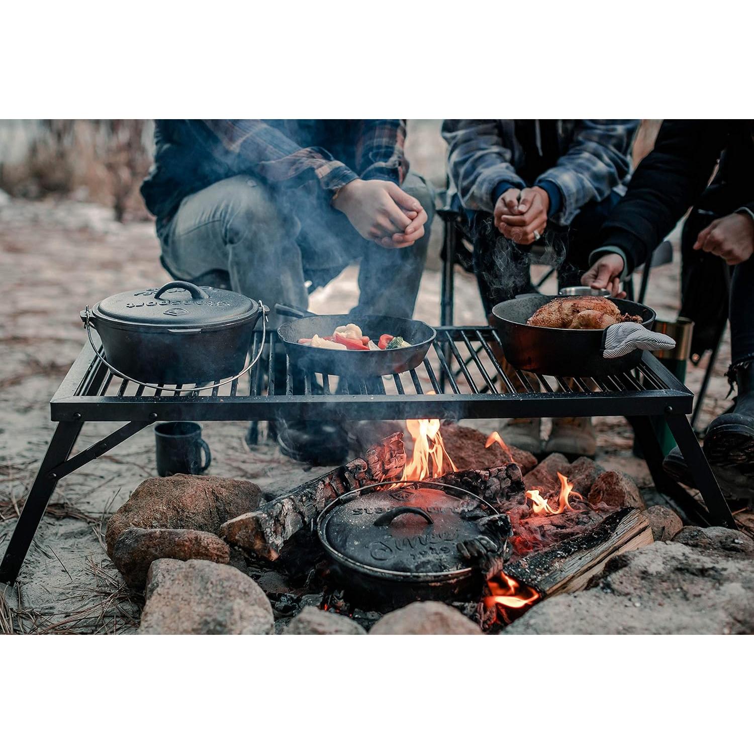 Juego de Cocina de Hierro Fundido Stansport 6 Piezas 4.73L