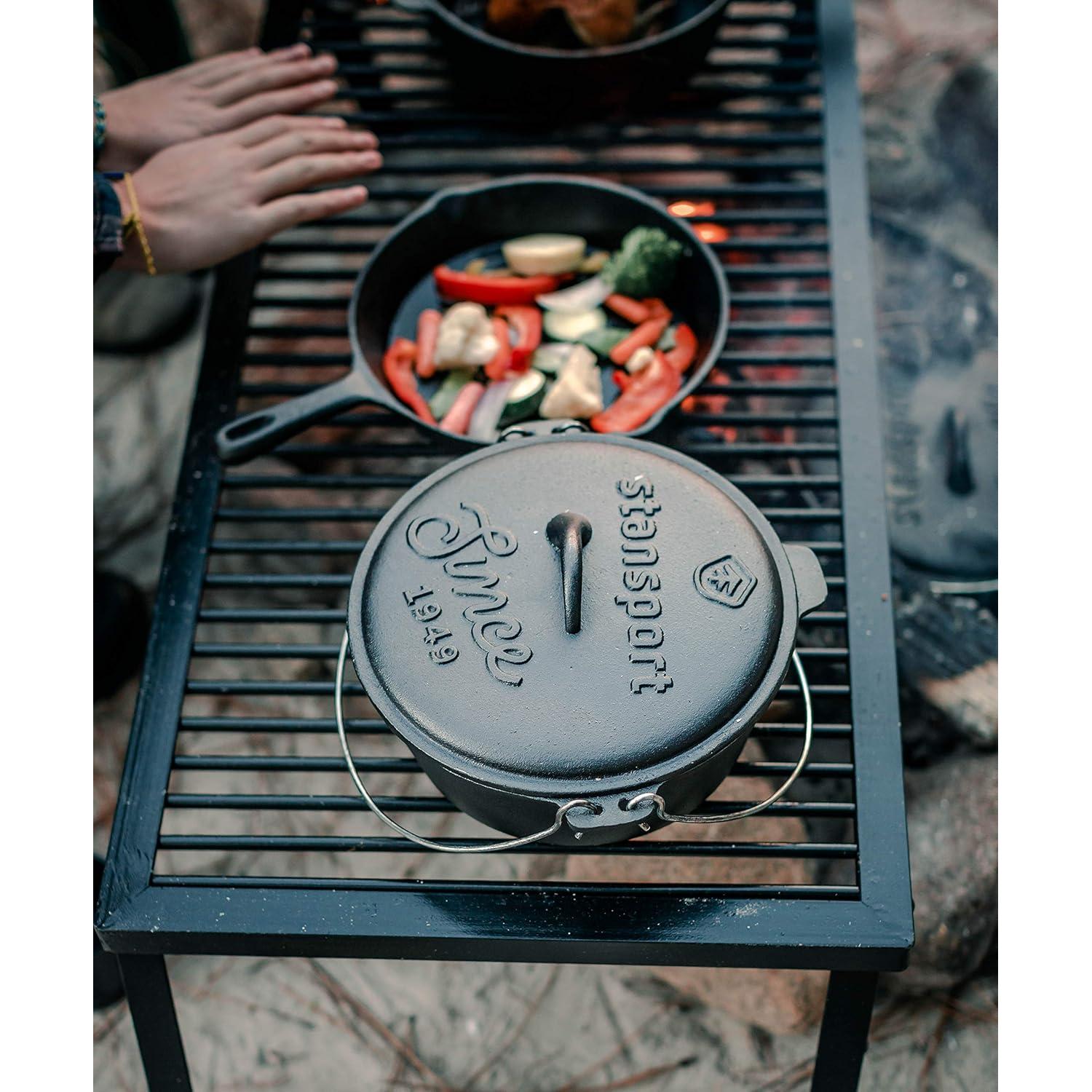 Juego de Cocina de Hierro Fundido Stansport 6 Piezas 4.73L