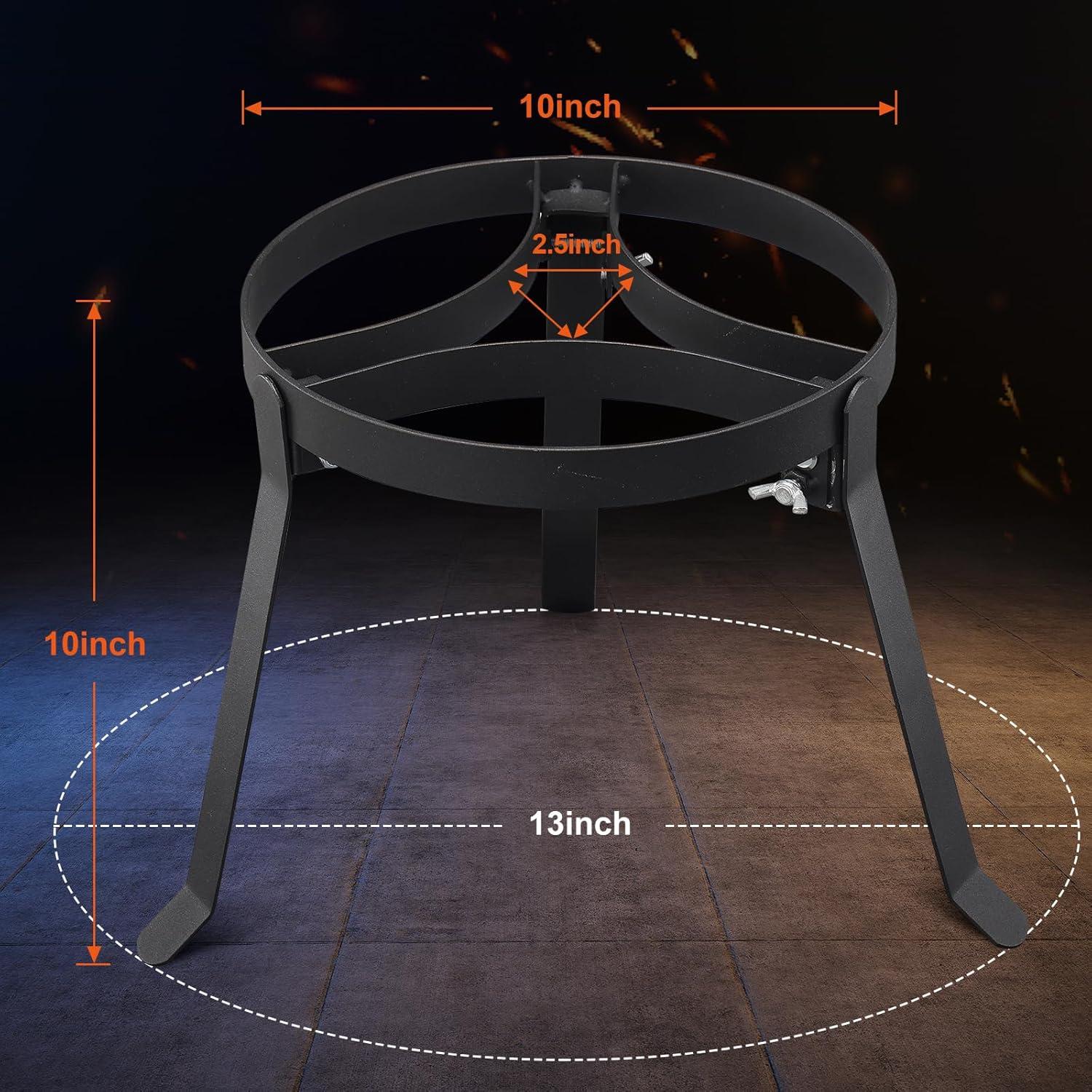 Trípode de cocina para fogata Lcokeiy, 1.38 kg, plegable y resistente
