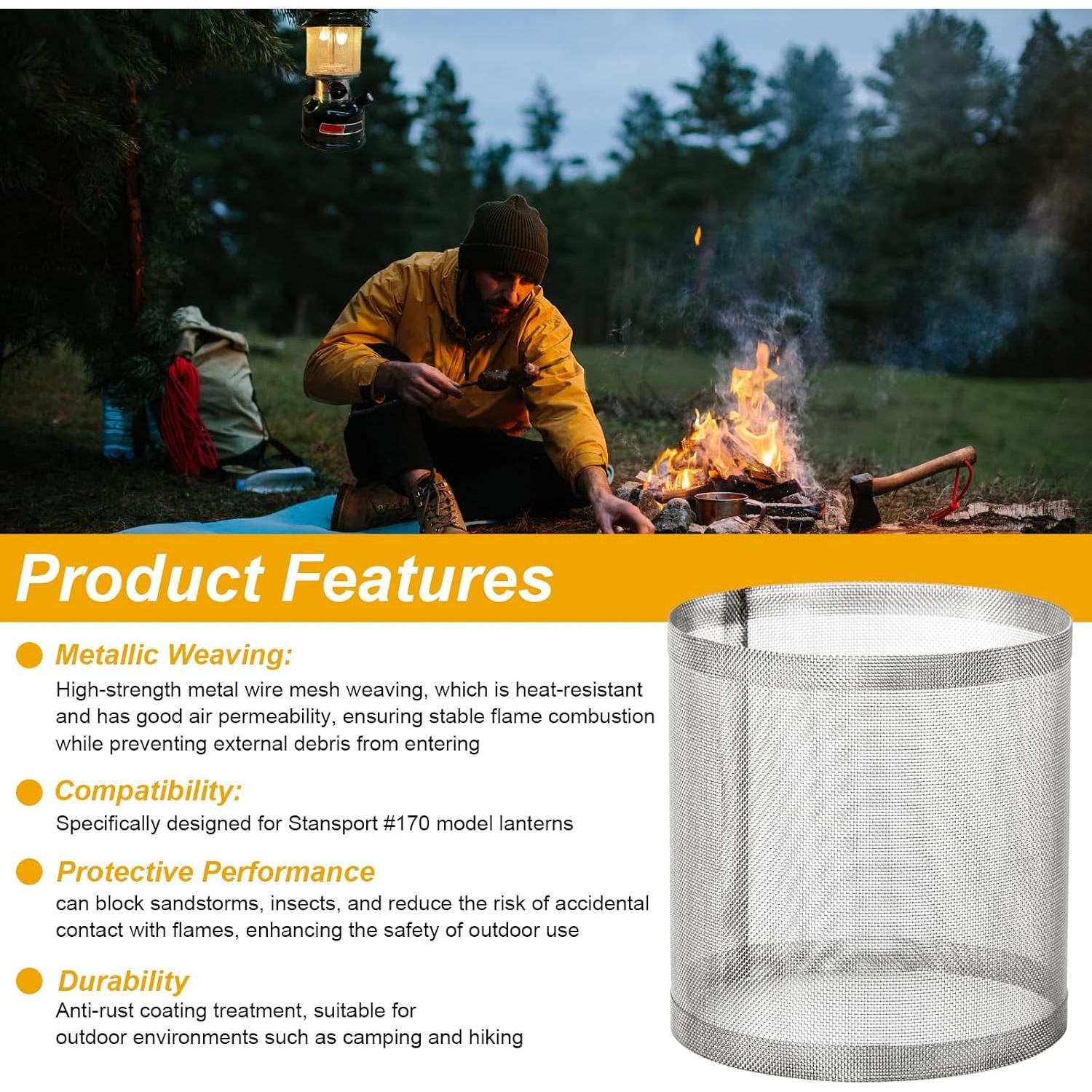 Globo de Linterna de Malla de Alambre Doufuhua #170 Compatible Coleman