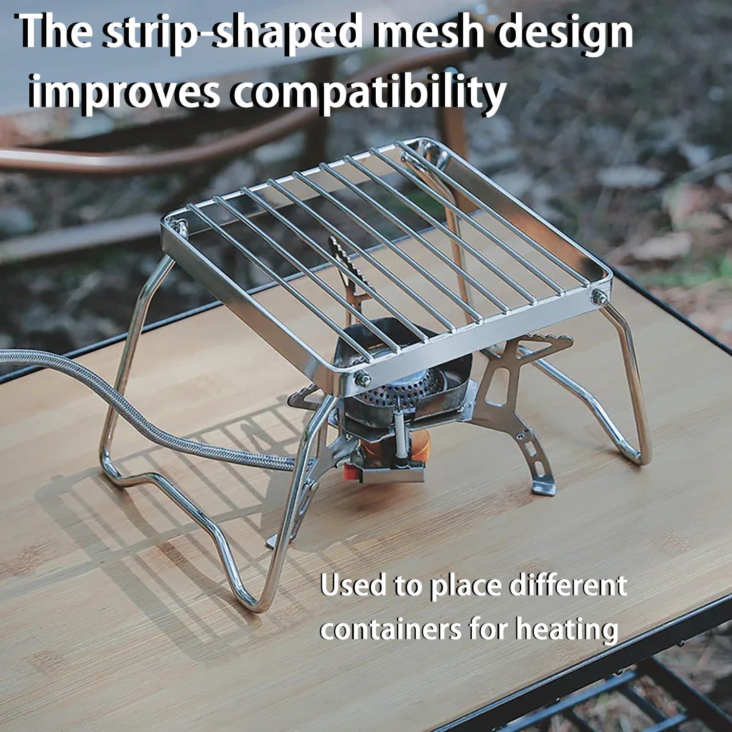 Parrilla de Campamento Plegable Bntyok de Acero Inoxidable 314g