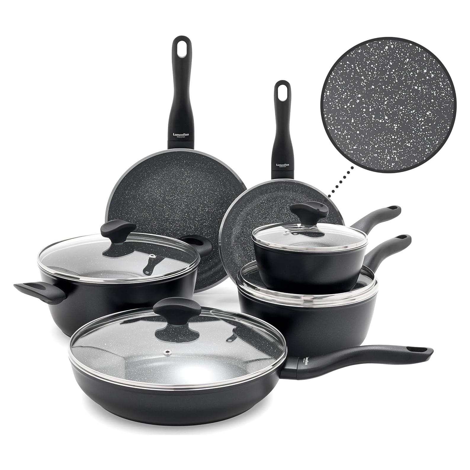 Juego de Utensilios de Cocina Lumenflon Rigoletto 10 Piezas Cerámica Antiadherente