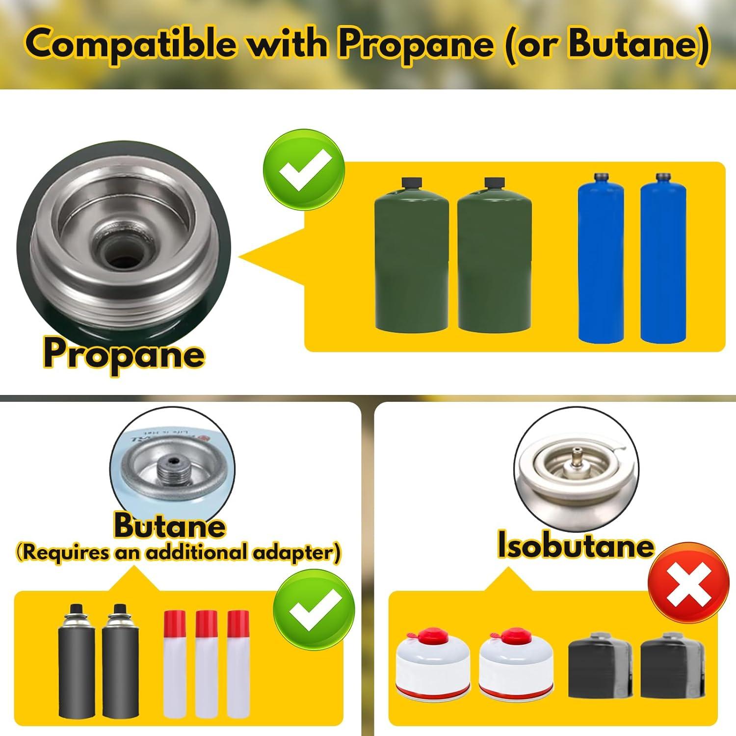 Estufa de Camping Kirumie 2 Quemadores 16000 BTU Naranja