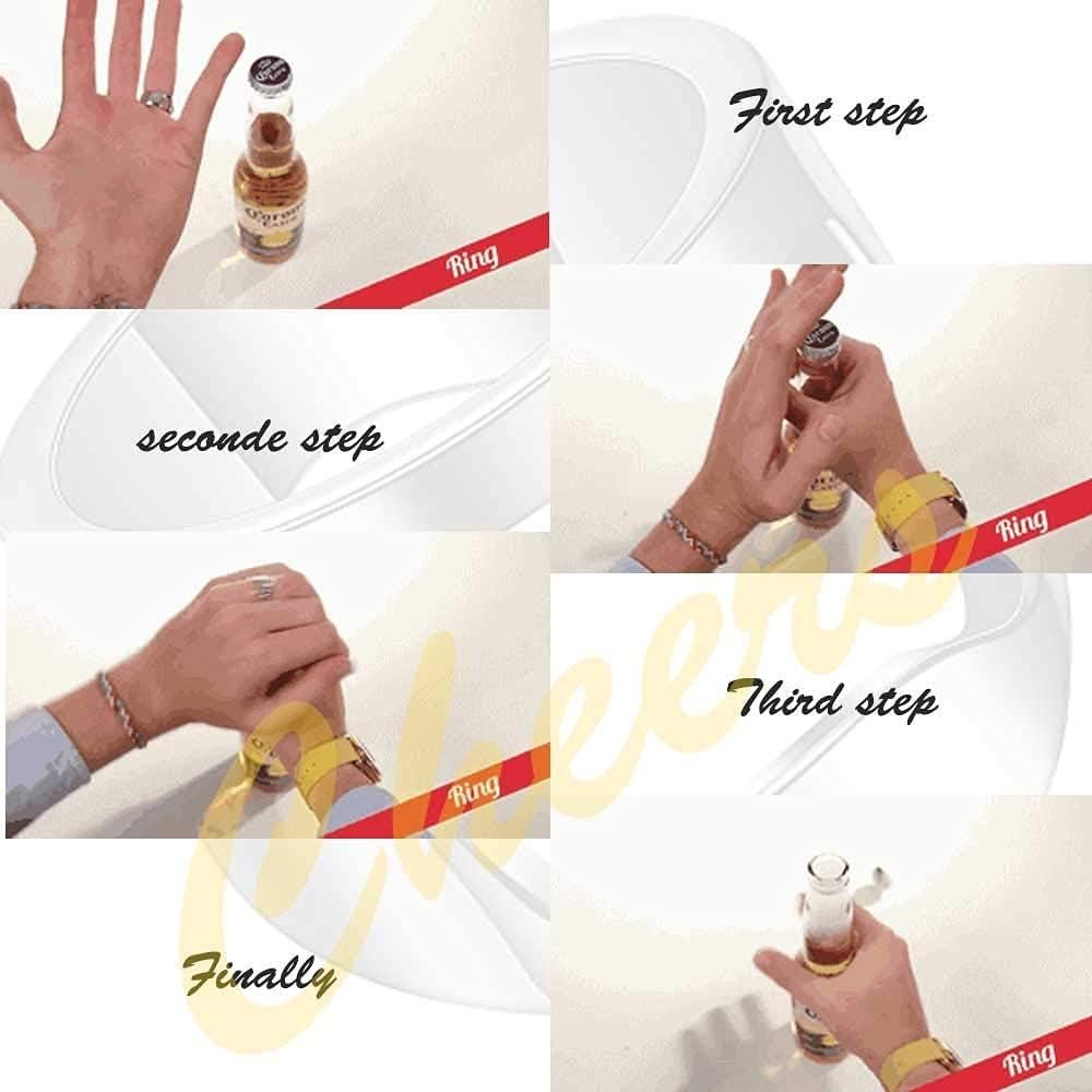 Anillo Abrebotellas VQYSKO Acero Inoxidable Talla 6 a 12