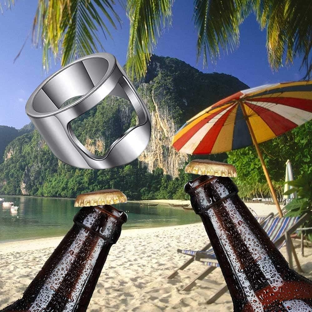 Anillo Abrebotellas VQYSKO Acero Inoxidable Talla 6 a 12