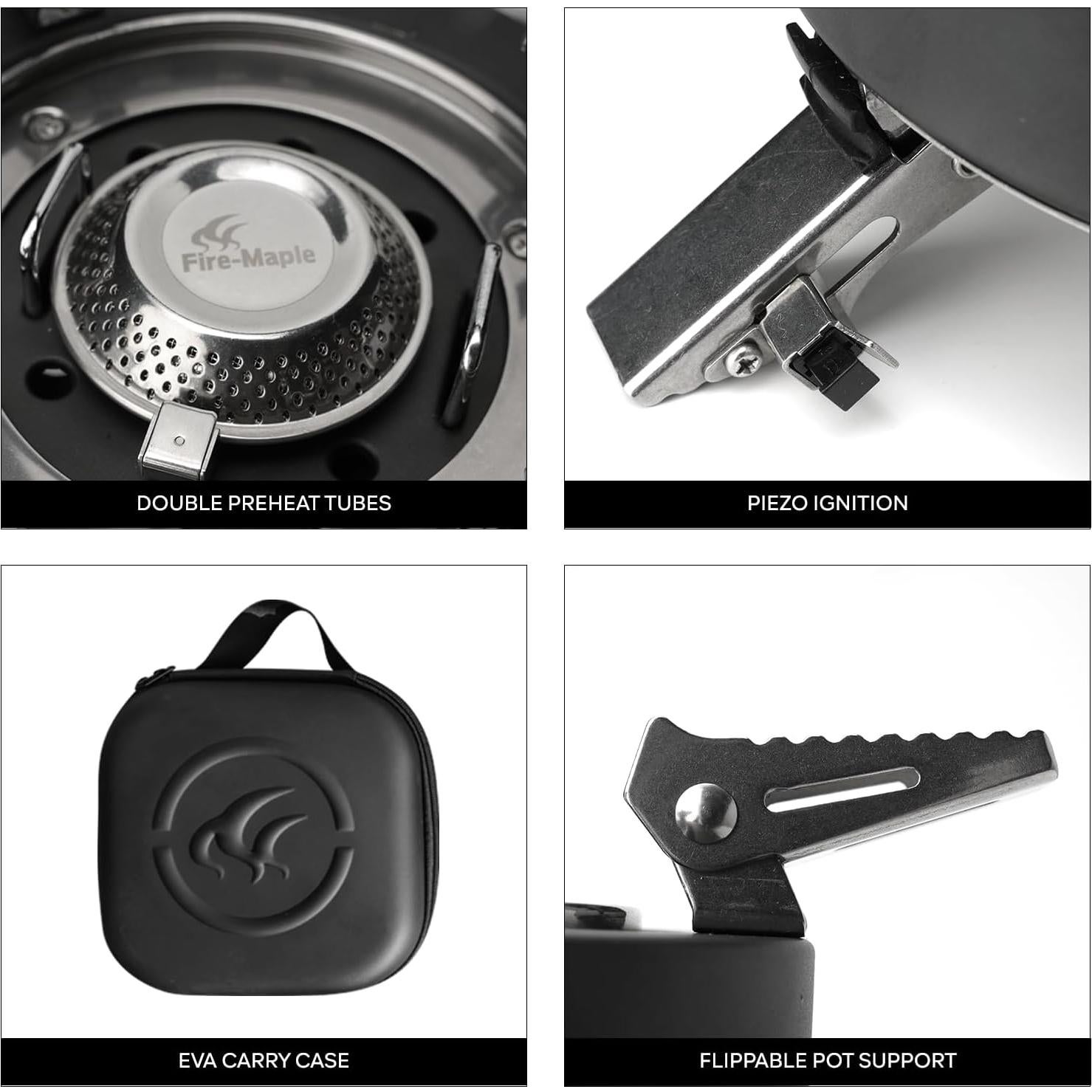 Estufa de Camping Fire-Maple Saturn X 4400W Resistente al Viento