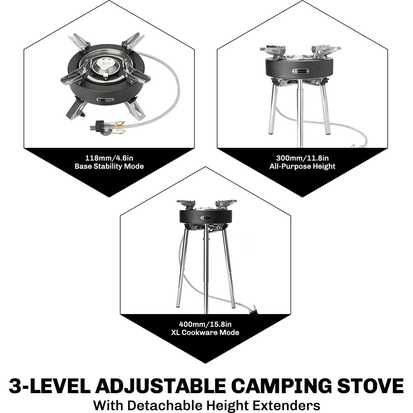 Estufa de Camping Fire-Maple Saturn X 4400W Resistente al Viento
