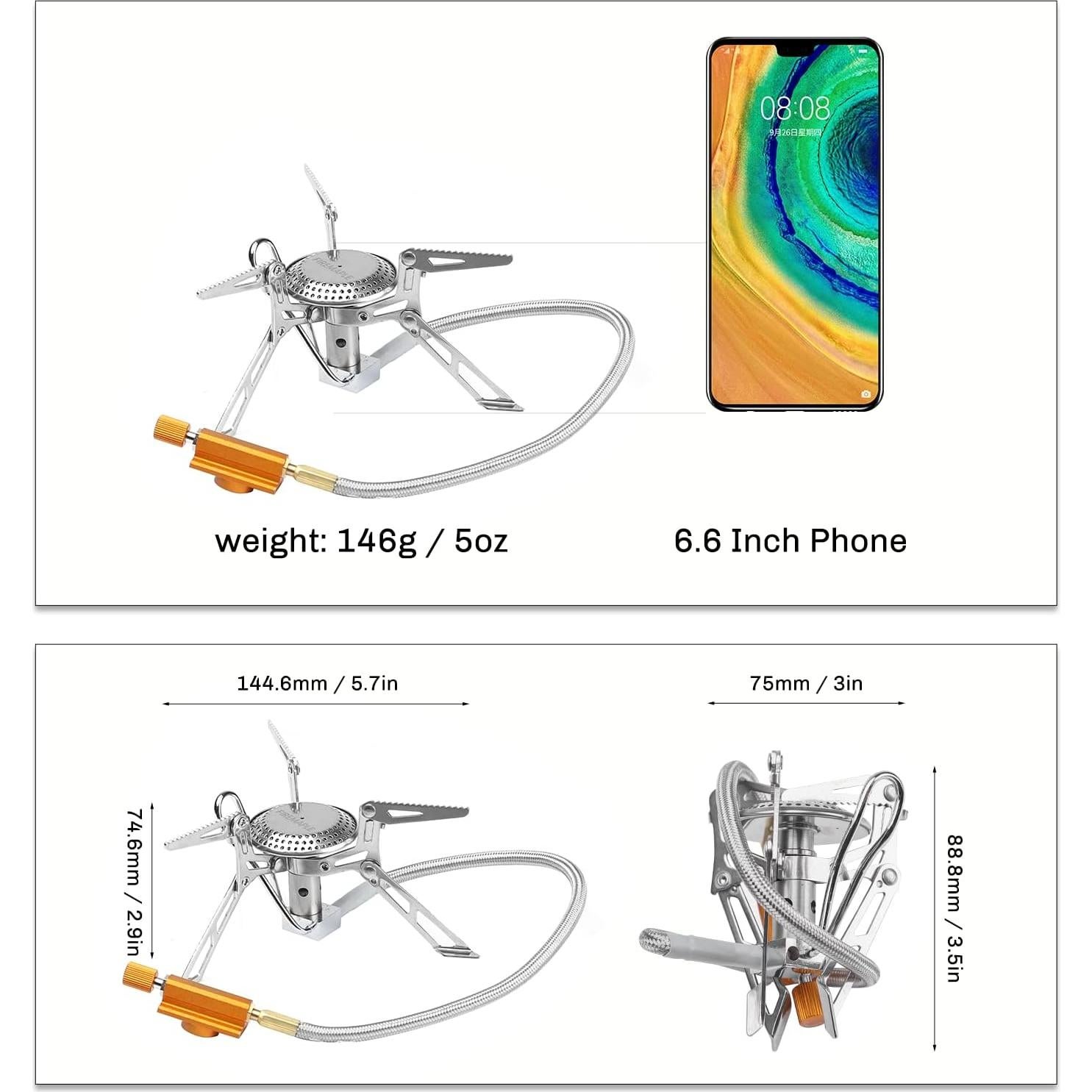 Estufa de Camping Fire Maple FMS-118 Plegable 2800W
