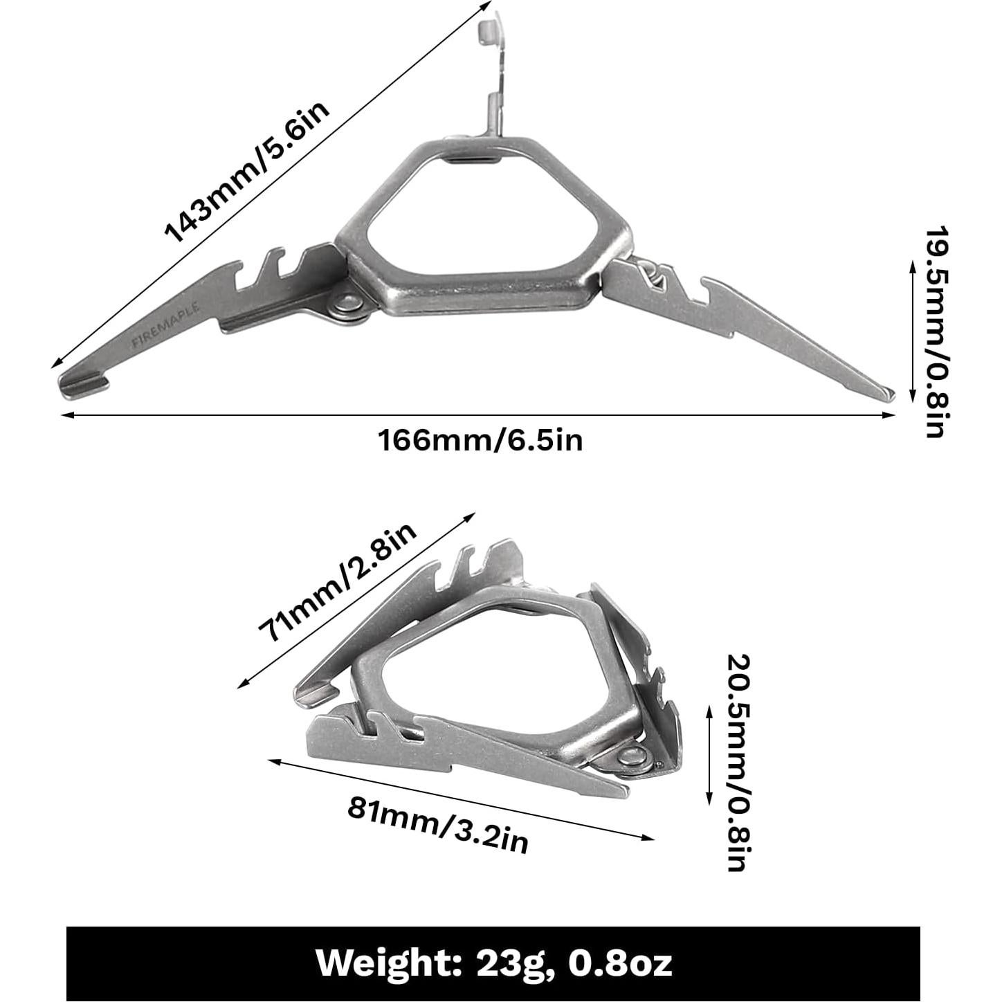 Soporte de Cartucho de Gas Fire-Maple ASH - Titanio Ligero
