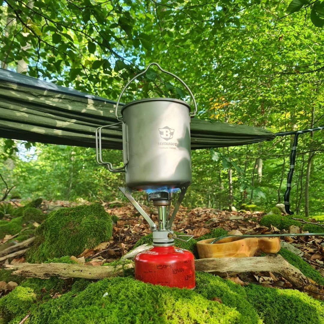 Olla de Titanio para Camping Mejorargot 750ml Ultraligera