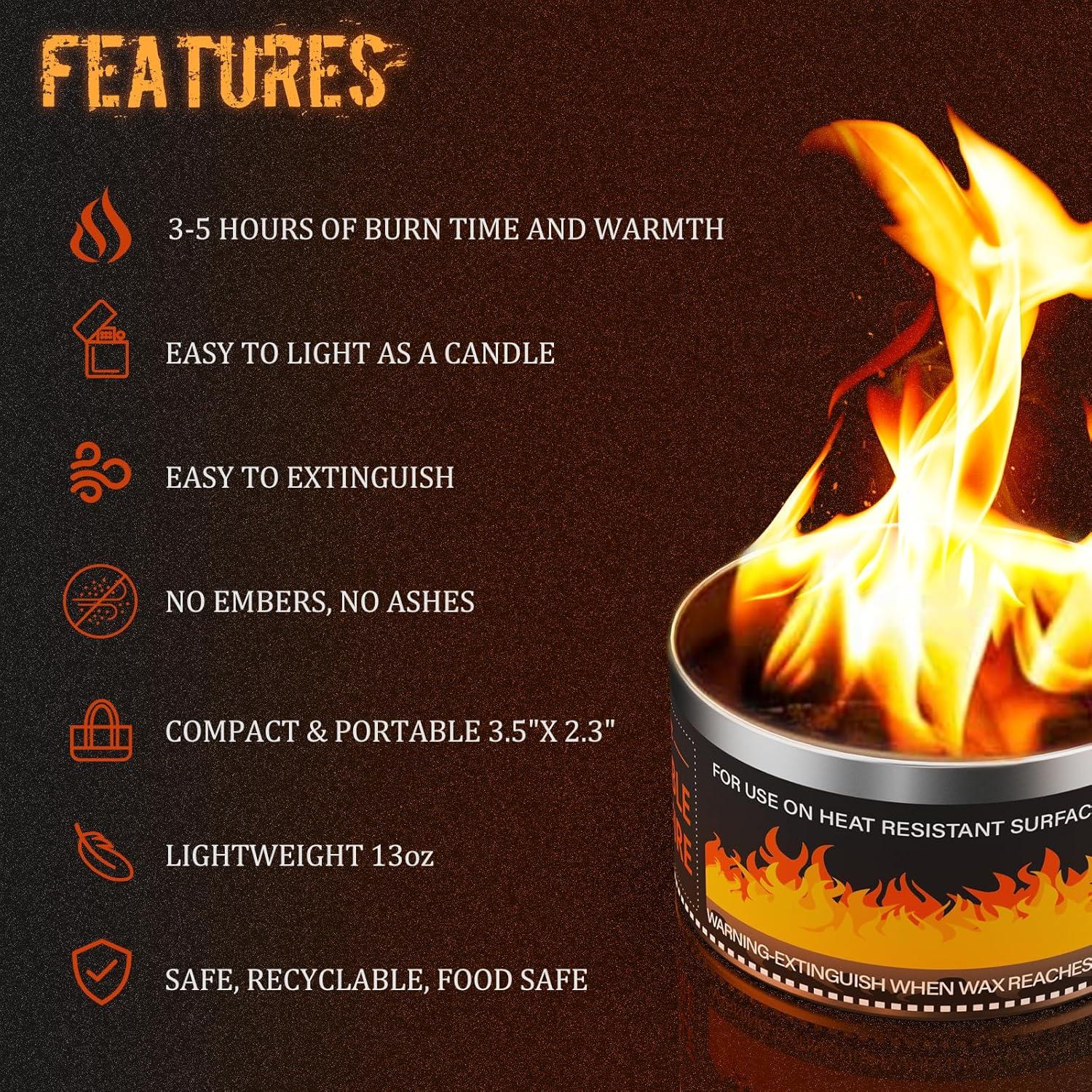 Hoguera Portátil MR MIRYE para Smores 10 cm Sin Chispas