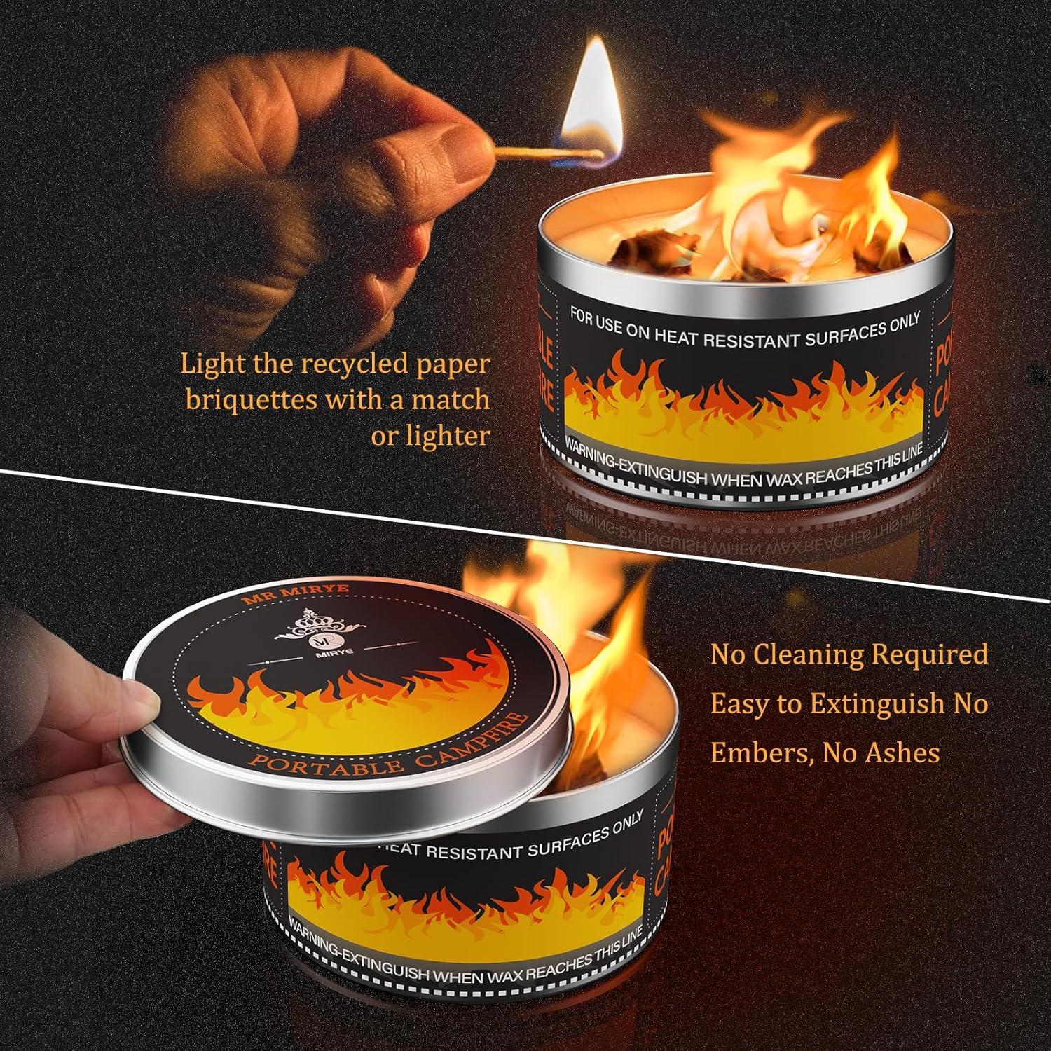 Hoguera Portátil MR MIRYE para Smores 10 cm Sin Chispas