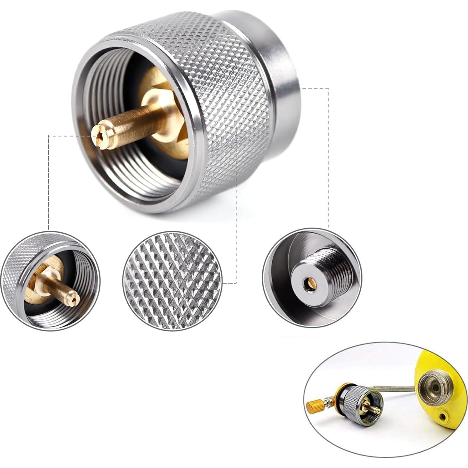 Adaptador de Propano a Butano Hamans GL-191201 para Estufa Camping