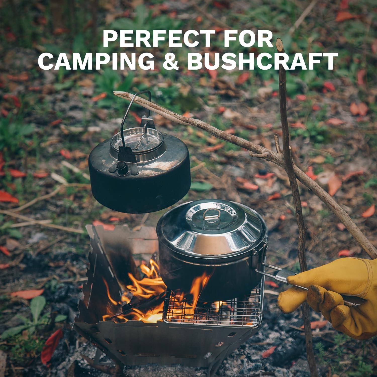 Juego de Olla Kettle Antarcti S/S 1L Acero Inoxidable Camping