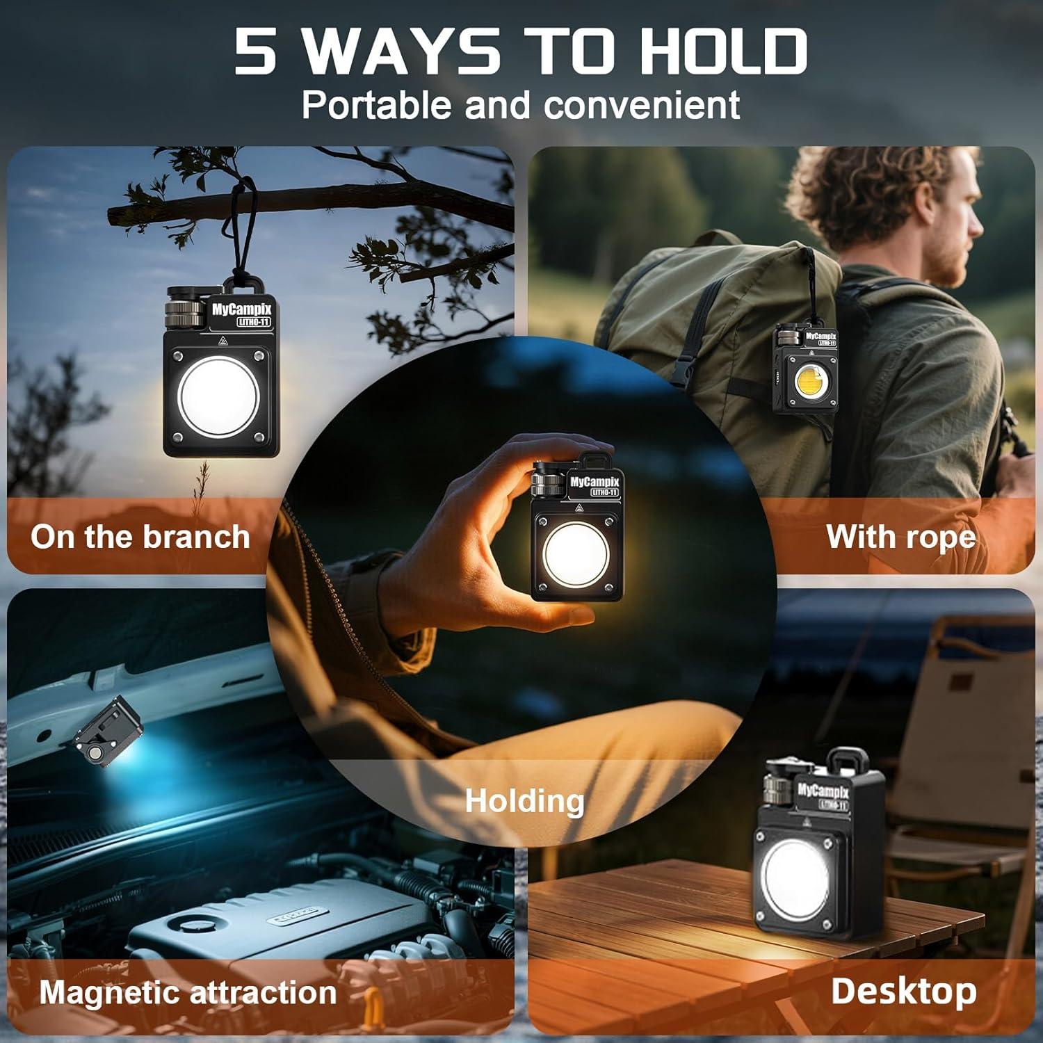 Linterna LED Recargable MyCompix 3500LM Portátil IPX4