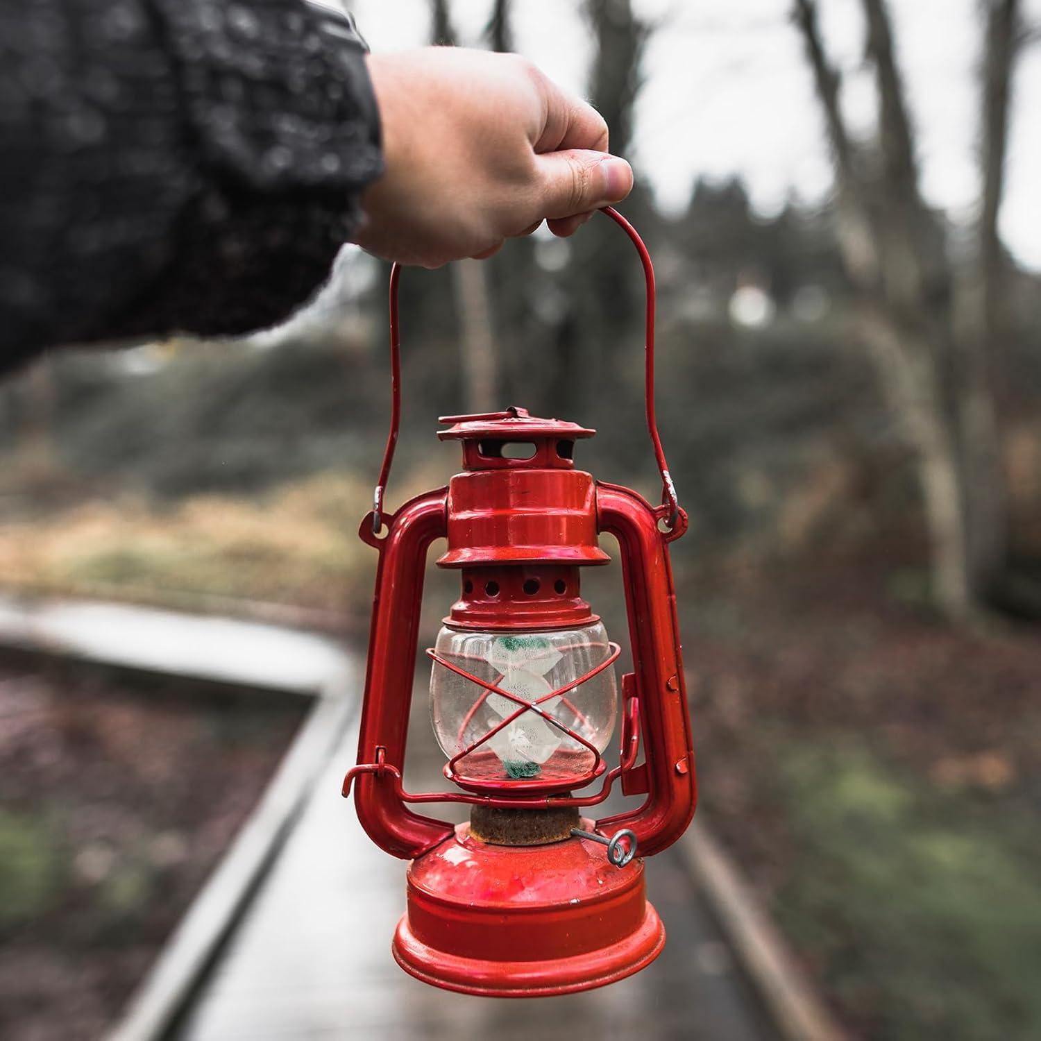 Paquete de 12 Capuchones de Linterna Larrel 13x7cm Verde Blanco