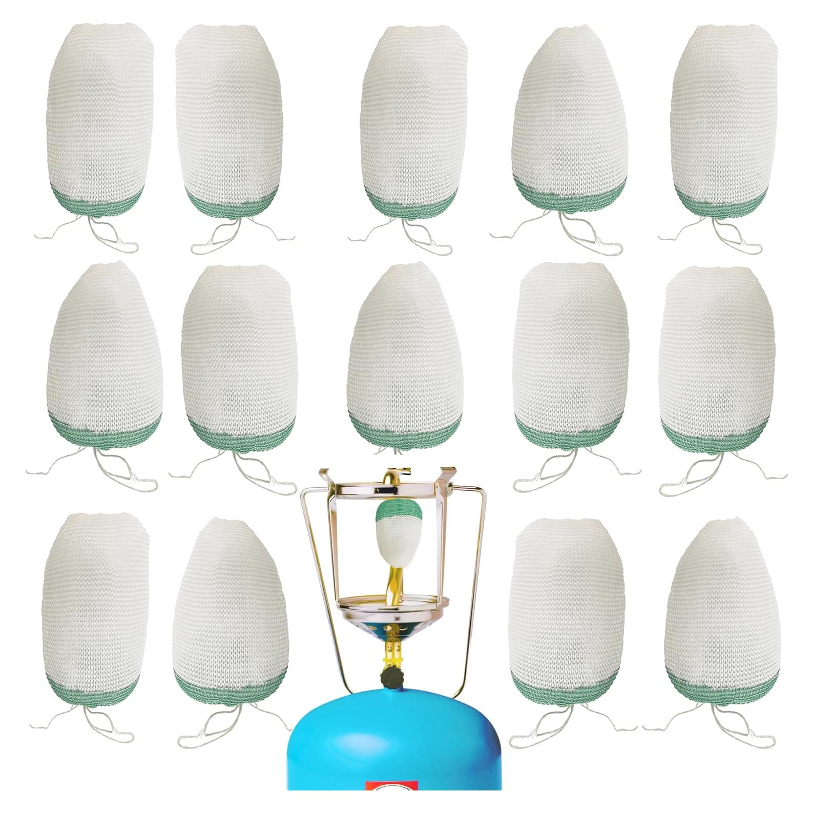 Cubiertas de Mechas de Linterna ROPTO 14 Pcs Verde para Camping