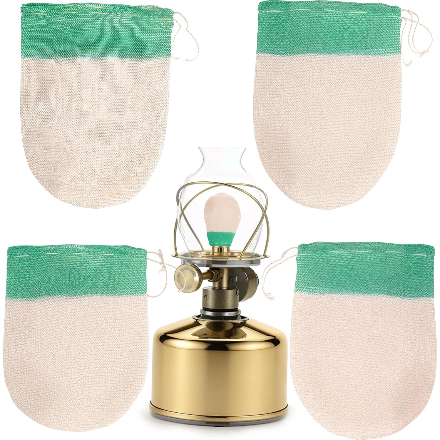 Cubiertas de Mechas de Linterna ROPTO 14 Pcs Verde para Camping