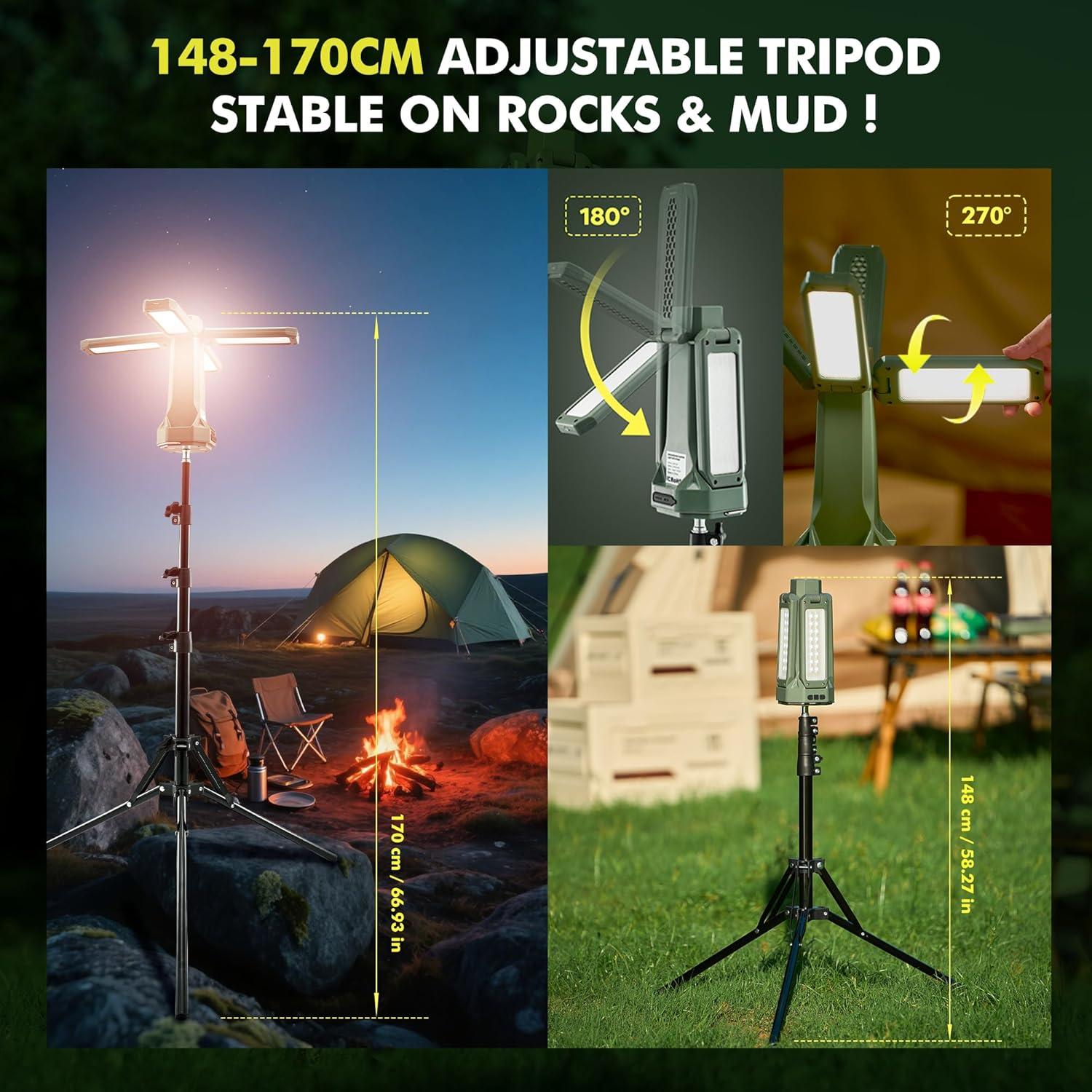 Luz de Camping Portátil Sakerneo 6500 Lúmenes 20000mAh